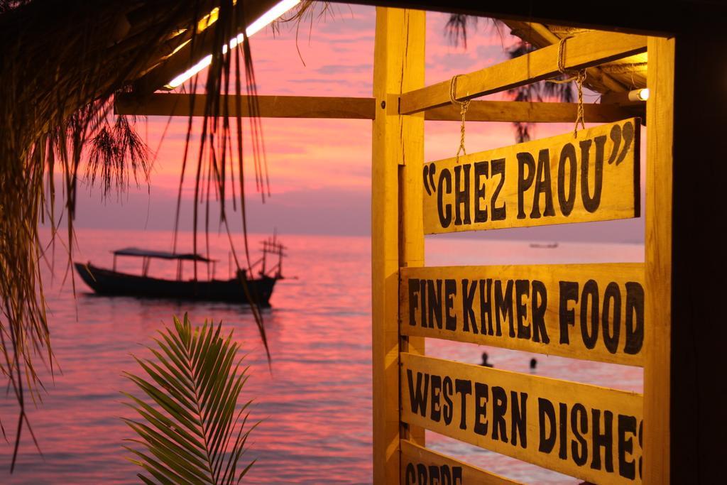 Chez Paou Hotel Sihanoukville Bagian luar foto