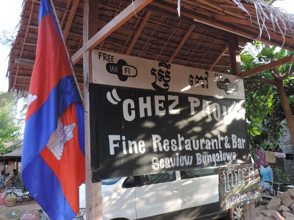 Chez Paou Hotel Sihanoukville Bagian luar foto